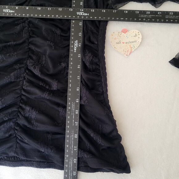 Whimsigoth Floral Lace Dark Romance Fairy Garden Goth Vampy Vampire Top 2X NWT - Picture 7 of 7